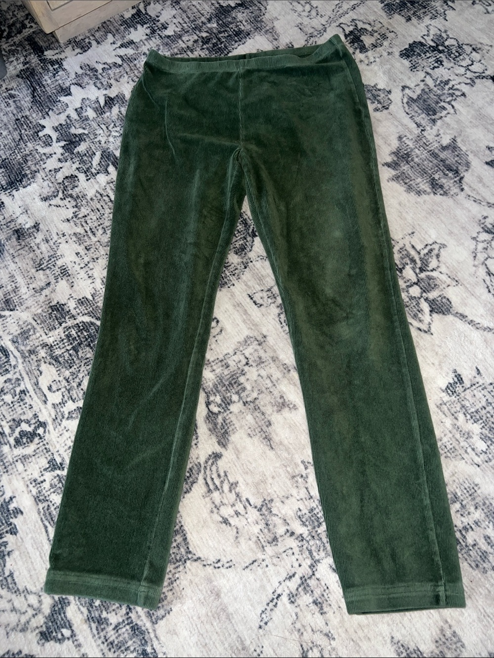 Vintage Cotton-blend corduroy leggings, casual athleisure style